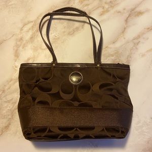 Coach purse chocolate brown